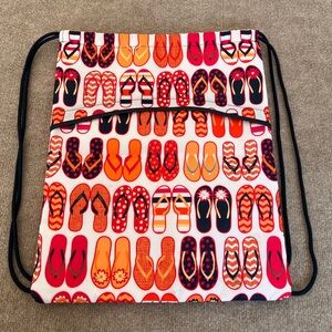 31 Colorful Flip-Flop Drawstring Backpack insulated bag
